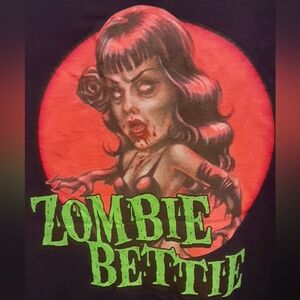 Zombie Bettie Men's Large Cotton T-shirt